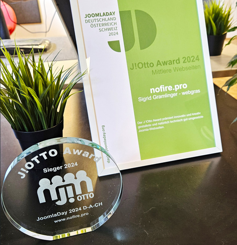 J!Otto Website-Preis für webgras