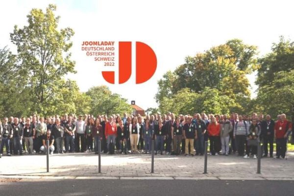 Gruppenbild beim JoomlaDay DACH 2022