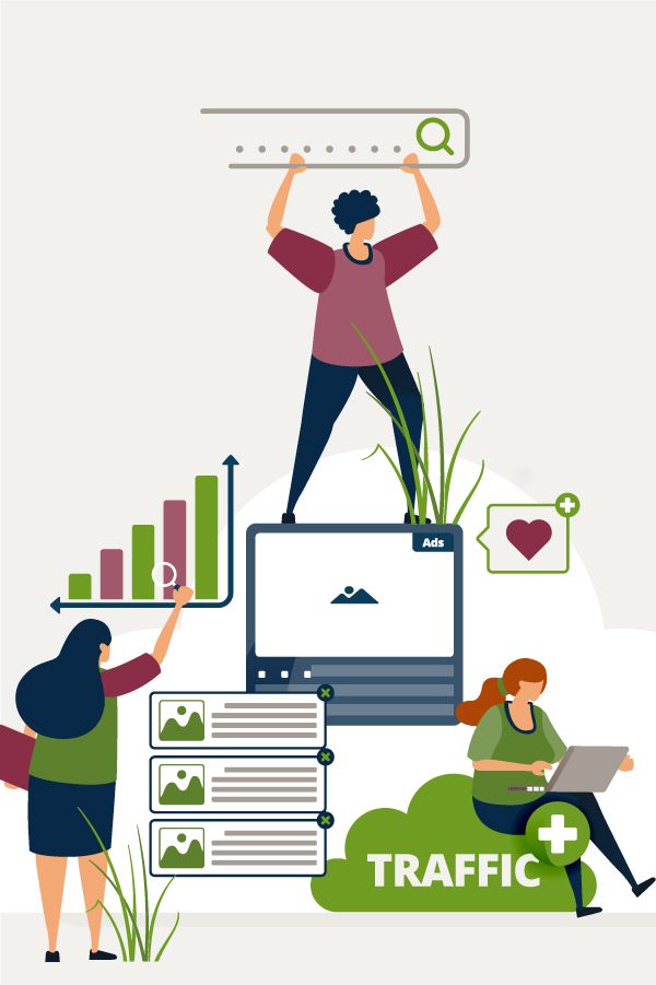 Was ist SEO? Illustration zur SEO-Strategie