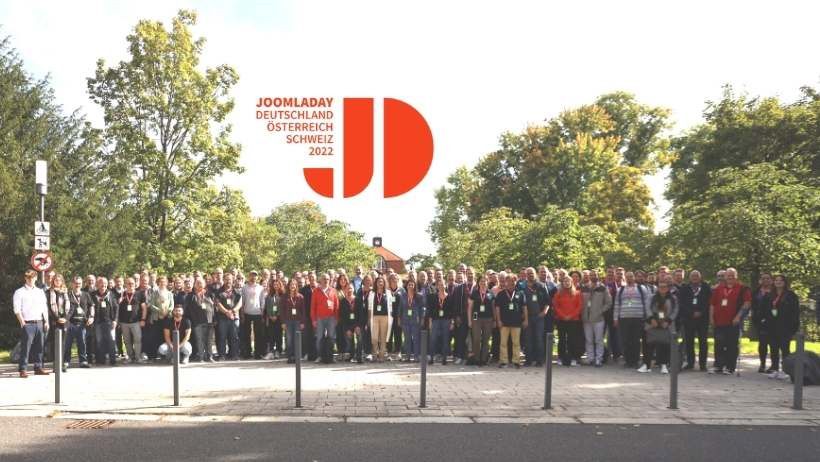 Gruppenbild beim JoomlaDay DACH 2022