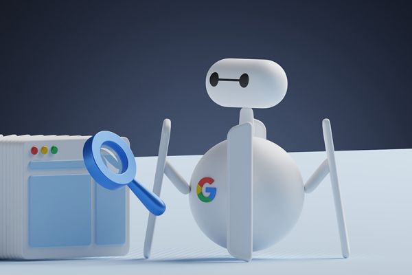 Technische SEO - Grafik einer Google-Spinne